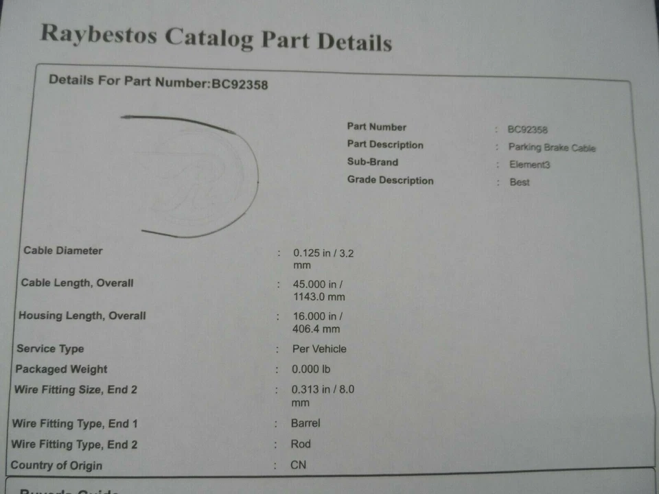 Передний тормозной трос 1968-1972 Buick GS 1967-1972 Skylark 1967-1969 специальная парковка - Изображение 2 из 4