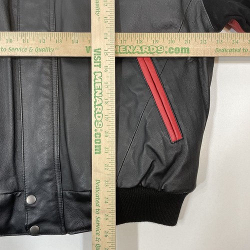 Vintage Chicago Bulls Leather Jacket Jeff Hamilton Coat Adult Sz Medium NWT READ - Picture 22 of 23