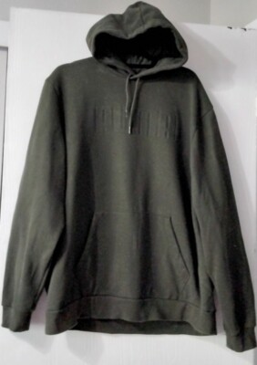 Nice Heavyweight Puma Size XXL Pullover Sport Dark Green Hoodie