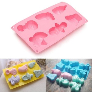 3d Baby Shower Foot Nipple Mold Cake Candy Chocolate Baking Silicone Mould Kit Ebay