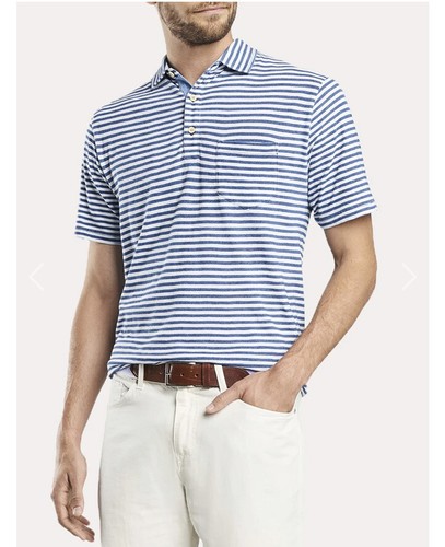Peter Millar Seaside Wash Stripe Indigo 