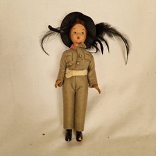 Bambola alpina Lenci cm 17 anni '40 . Etichetta. LENCI doll