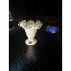 Fenton Painted Milk Glass Vase