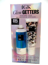 IGK Glow Getters Hair Care Gloss Shine System Duo New in box