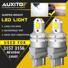 AUXITO 3157 4114 4157 LED DRL Driving Daytime Running Light Bulb kit White 2A EA