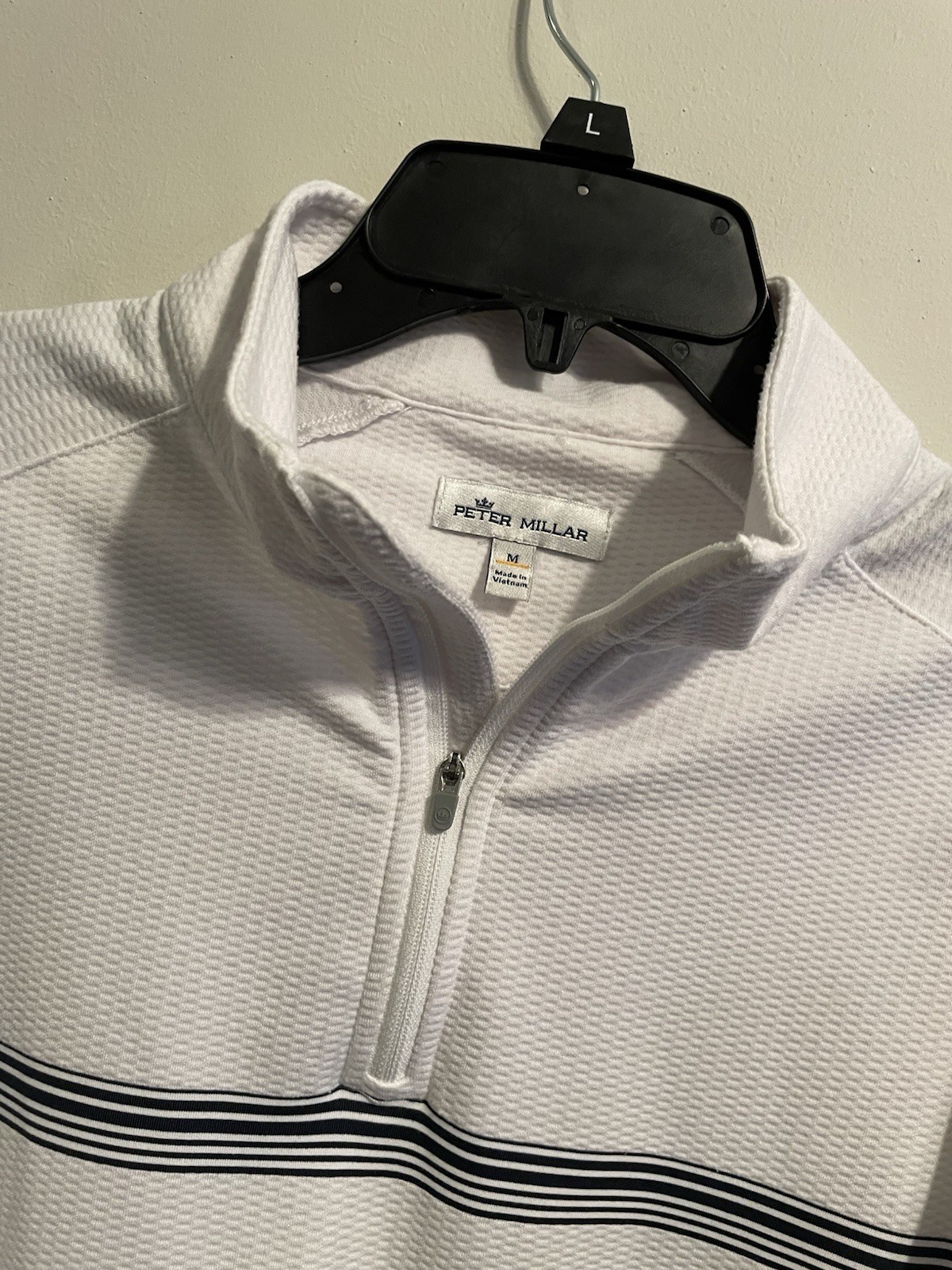 Peter Millar Quarter Zip Perth Engineered Stripe … - image 2