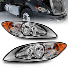 Headlight Assembly Compatible with International ProStar 2008-2016 - Chrome