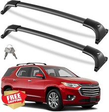 KINGGERI Chevy Traverse 18-21 Lockable Roof Rack Cross Bars 300lbs