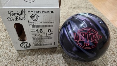 DV8 Hater Pearl Bowling Ball 1st Quality | 16 Pounds | 3-4'' Pin | 2.7oz TW 