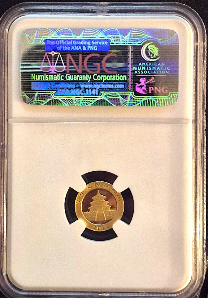 2012 MS70 .999 GOLD CHINA G20Y "PANDA" EARLY RELEASES *BEAUTIFUL* - Image 2 of 2