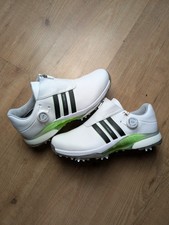 Adidas Tour360 24 Boost BOA Spiked Golf Shoes UK 8.5  White IF0264