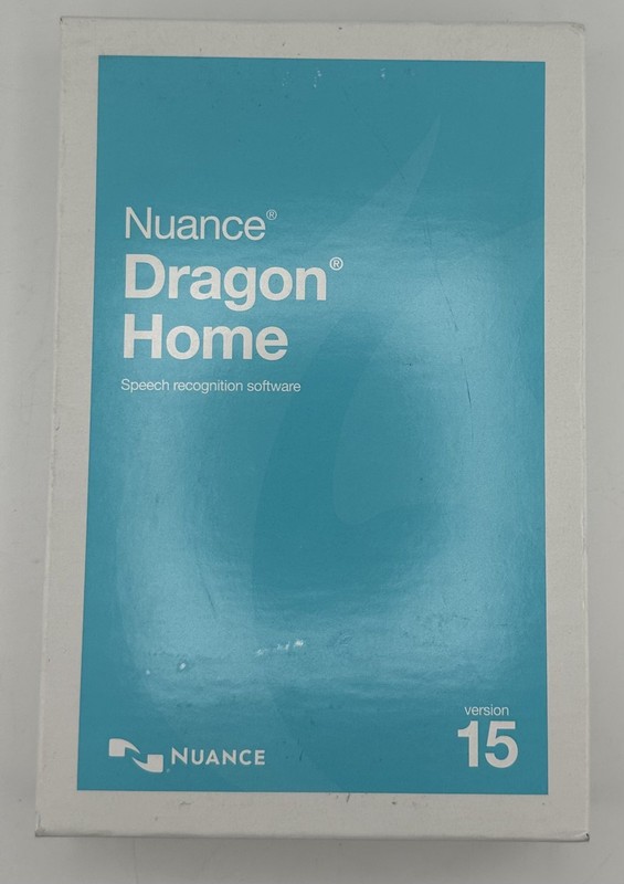 NUANCE DC09A-GG4-15.0 DRAGON HOME 15 SPEECH RECOGNITION DVD SOFTWARE