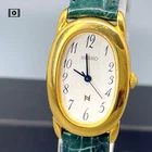 Vtg1994【N Mint/Box】SEIKO Noie 1F21-5B70 Gold 21mm Oval Ladies Watch US Stock