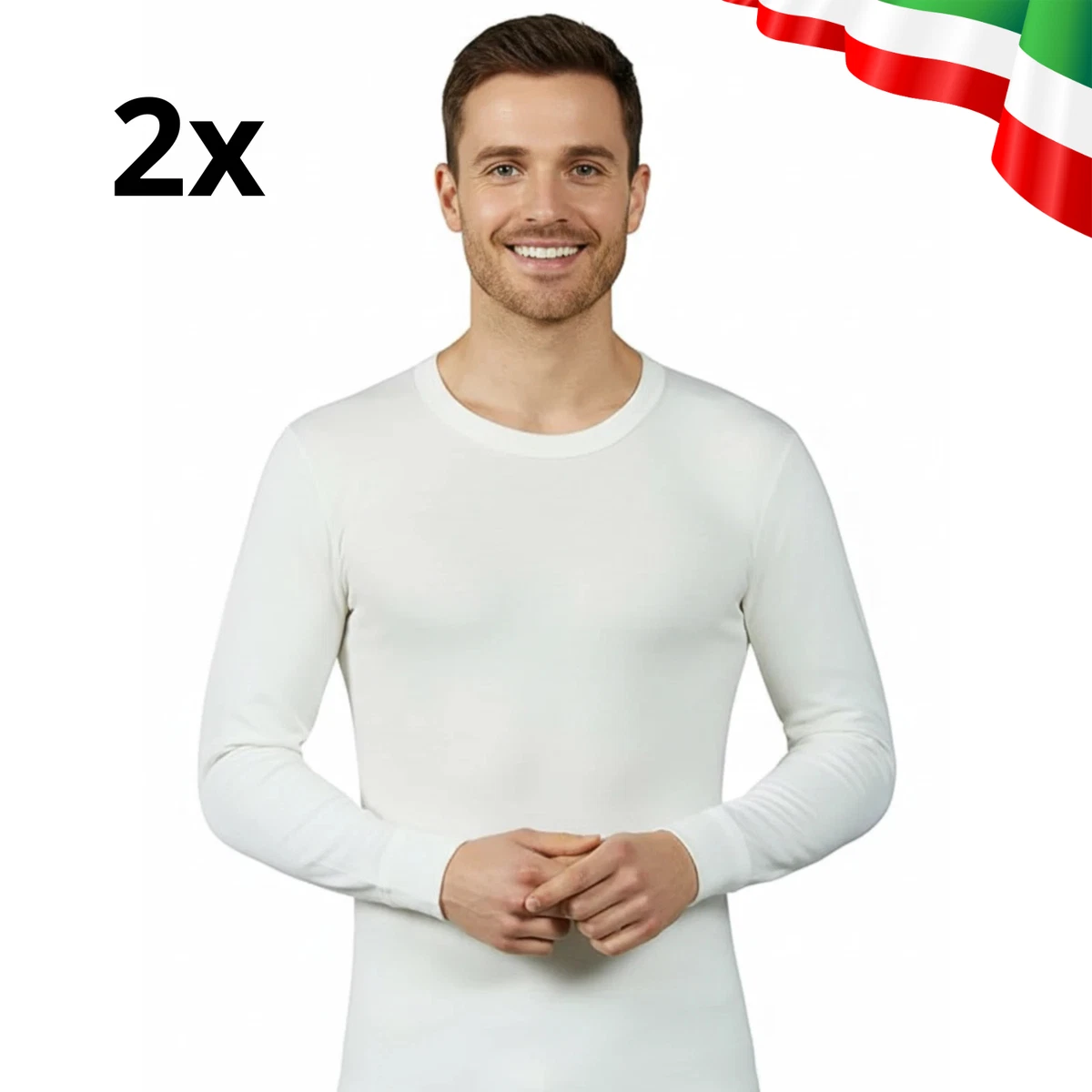 Canottiera Termica Uomo Maniche Lunghe Con Interno In Pile - Biancheria Intima Invernale Per Sci E Lavoro, Taglie M-XXL, Colori Nero/grigio/blu