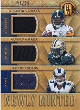2017 Panini Gold Standard Kamara Reynolds Dobbs Newly Minted Memorabilia