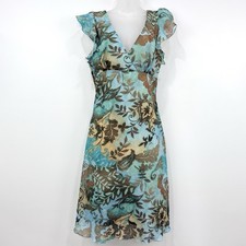 VTG Y2K Breakin Loose Dress Women's 10 Floral Forest Fairy Babydoll Event