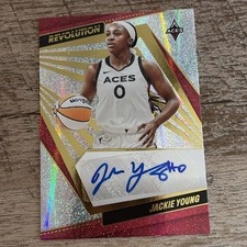 2022 WNBA Panini Revolution - Jackie Young #AG-JYG (AU) Autographs Vegas Aces