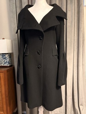 Mackage Convertible Neck Coat with Leather Trim | Small (2-4)