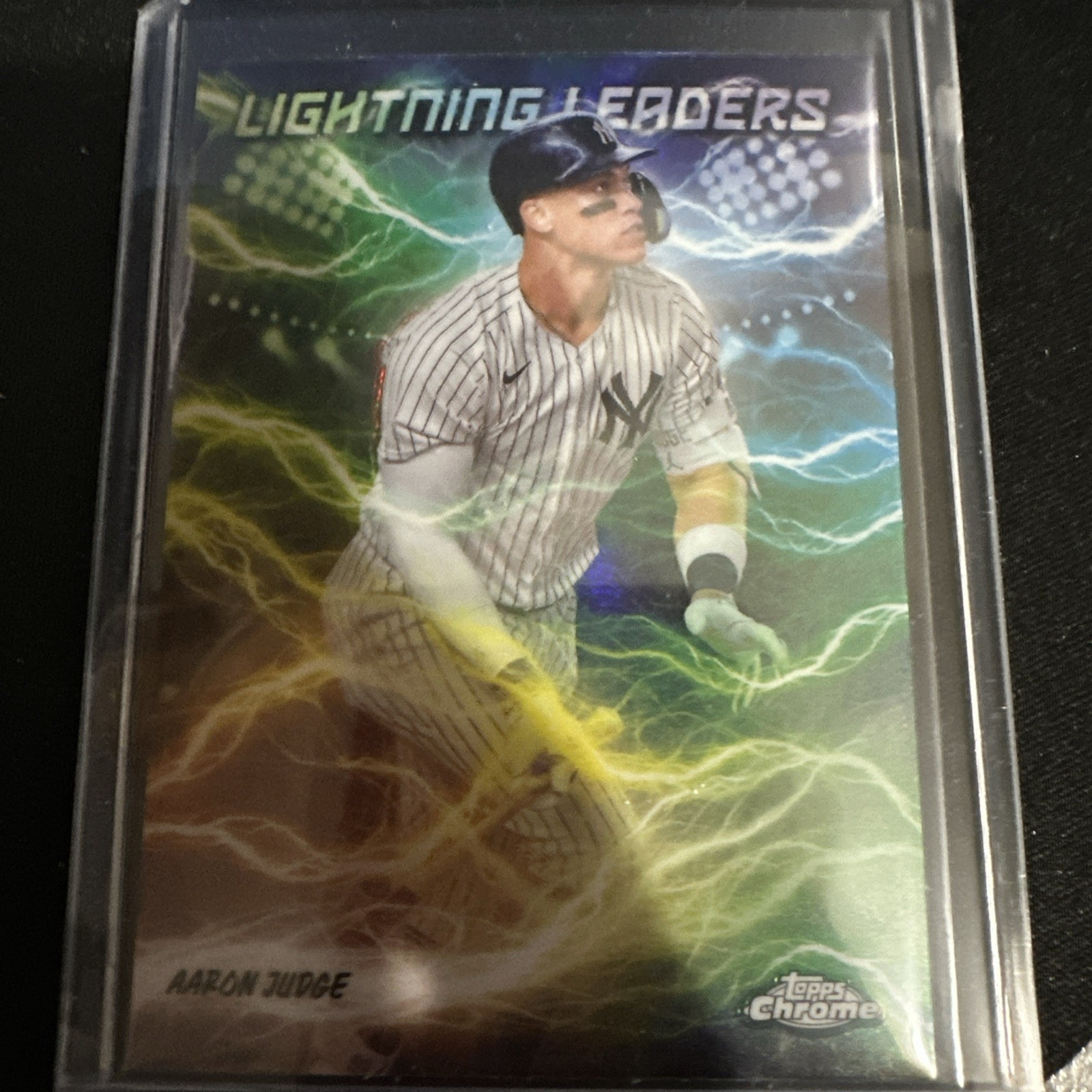 2025 Topps Chrome Aaron Judge Lightning Leaders SSP #LL-2 Yankees MVP