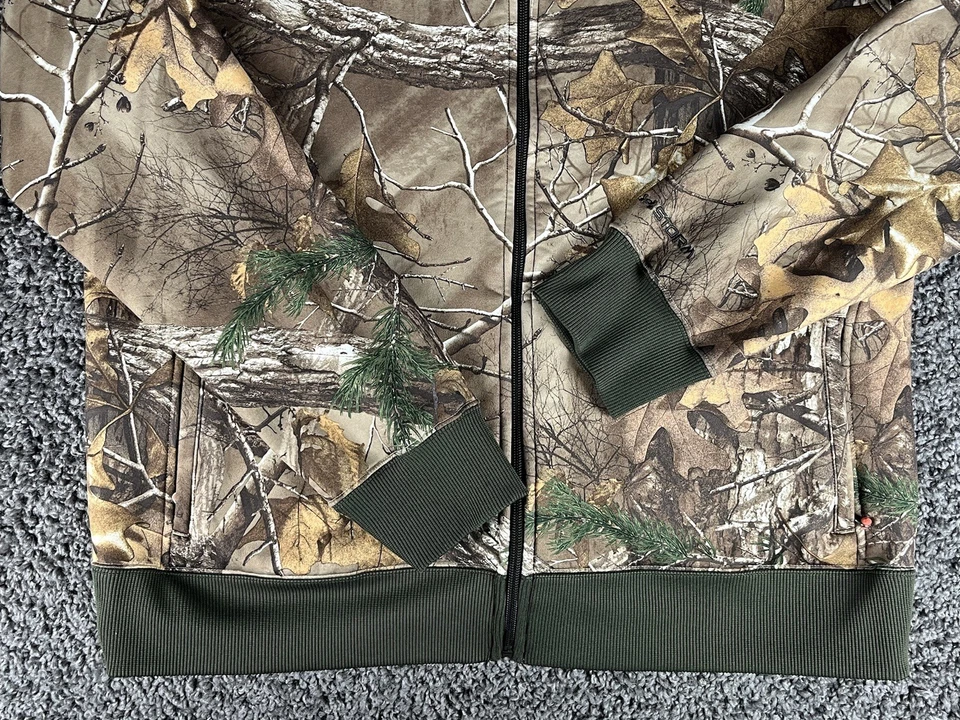 Under Armour Jacket Womens 2XL Camo UA Storm Realtree Fleece Full Zip Hunting - Image 3 of 4