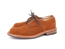 WORN 5x | $765 TRICKERS UK 8.5 US 9.5 DANIEL DERBY TAN WHISKY NUBUCK LEATHER