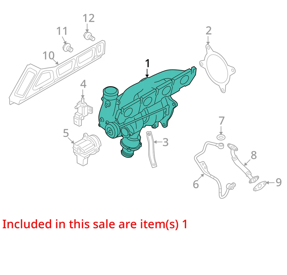 Audi Q5 2011 turbocompresor OEM 99 k millas - LKQ439624844 Foto 4 de 4