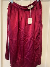 NWT VINTAGE 100% SILK Halston Sportswear Fuschia Silk Size 8 DEAD STOCK