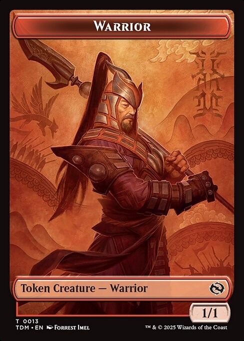 Warrior Servo 0013-0031 Double Sided Token TDC MTG NM