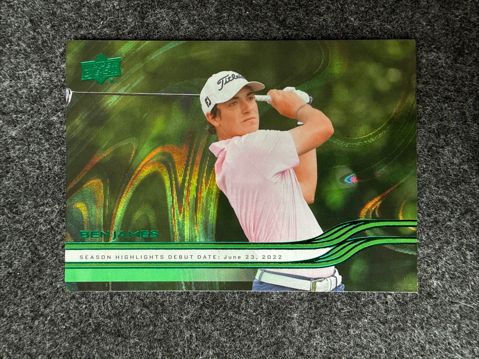 2026 UPPER DECK GOLF GREEN Parallel BEN JAMES #83