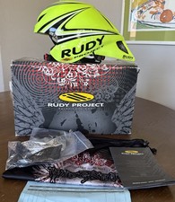 Casco bici ciclismo Rudy Project apertura alare taglia M taglia unica 54-59 cm giallo Le Fluo