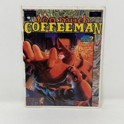 COMIC: Too Much Coffee Man #2 - A 2nd Cup - Excellent Condition