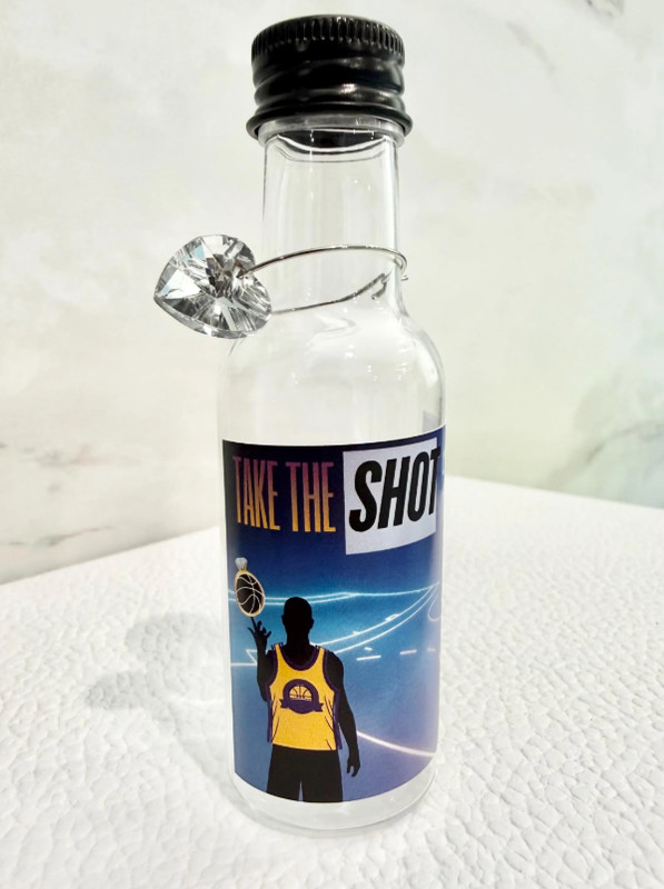 30 x "Take the Shot" Bridal Bachelorette Party Mini Plastic Liquor Bottles 