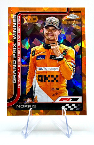 2025 Topps Chrome Sapphire Formula 1 F1 Lando Norris #110 Orange /25