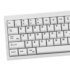 Gliging PBT Keycaps 135 Keys White Minimalist Cherry Profile Keycaps Set