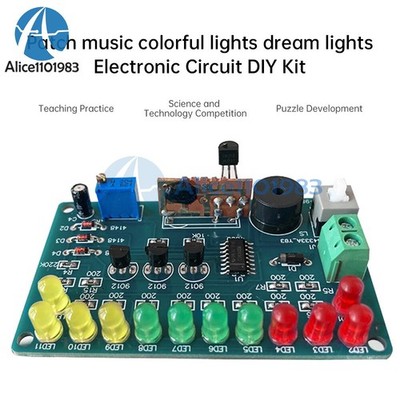 Soldering Practice CD4060 SMT Music Circuit Board LED Electronic Project   Kit #