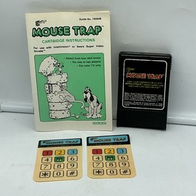 Intellivision Game Lot of 2 Donkey Kong & Mouse Trap Complete w/Manuals