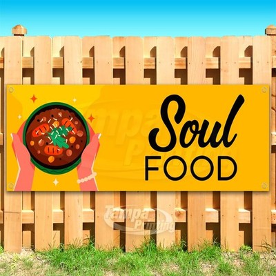 SOUL FOOD Advertising Restaurant Snack Vinyl Banner Flag Sign USA SB11007