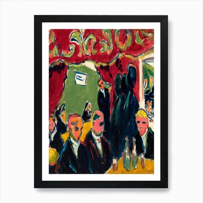 The Cafe' Art Print Framed Wall Art Poster Canvas Print Picture