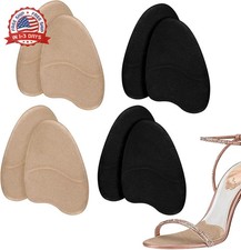 4 Pairs Forefoot Cushion Inserts for Women Shoes,Non-Sliding Insole Pads for Ope