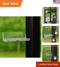 Universal Sliding Lock for Glass Doors  Windows - 2-Pack Child Safety Locks