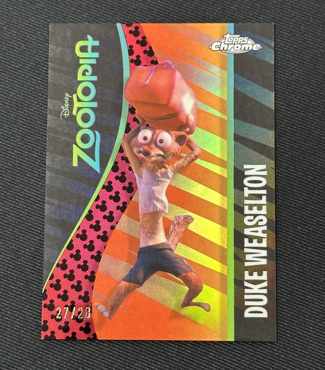 2025 Topps Chrome Disney Zootopia Duke Weaselton - Mickey Mouse