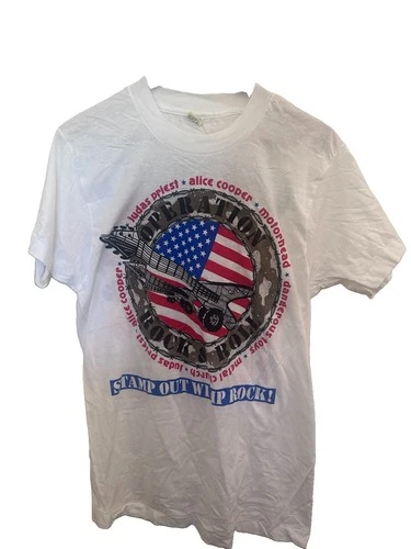 Operation Rock $ Roll tour Motorhead Judas Prie 1990s vintage concert t-shirt, vintage, single stitch, B+ condition