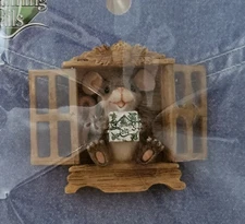 Charming Tails: Mackenzie In Window Leaf And Acorn Club Pin