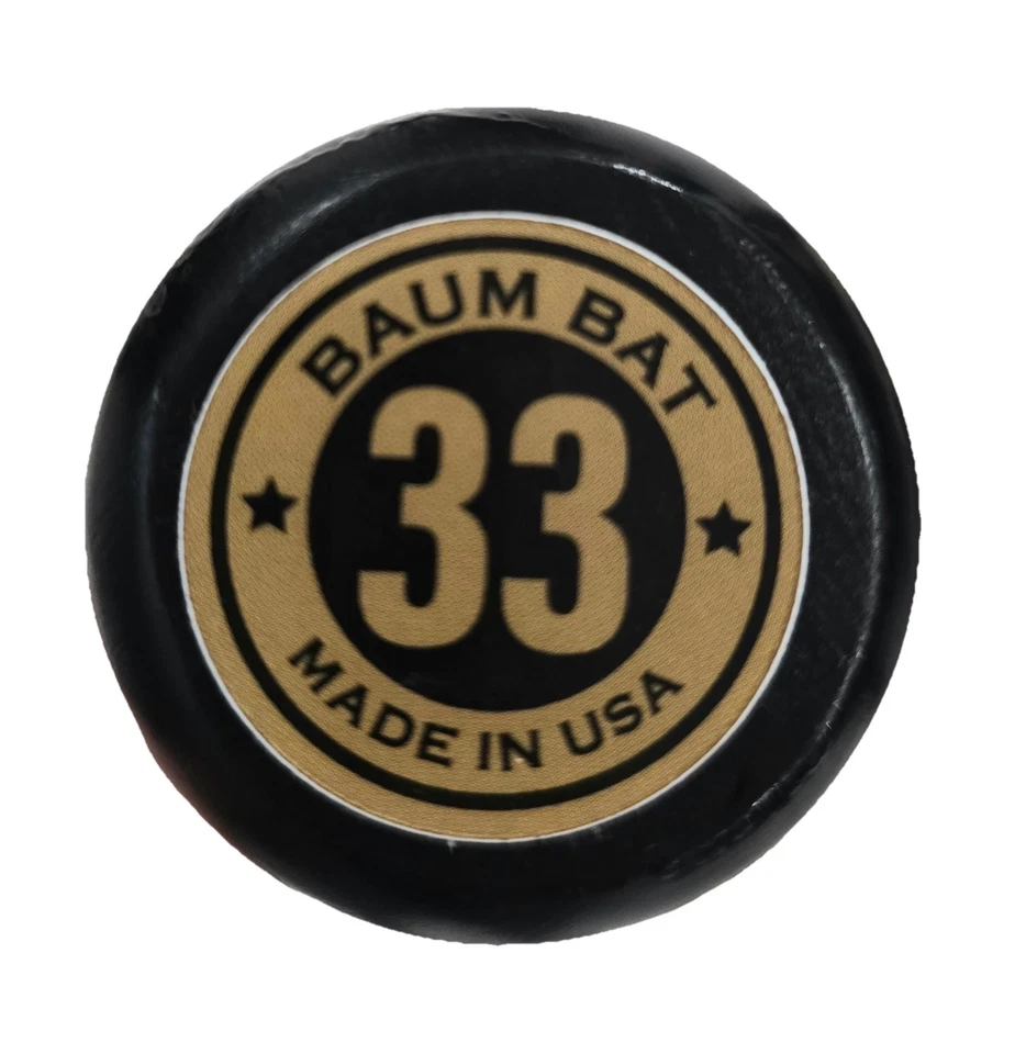 Bate de béisbol compuesto de madera dorada Baum Gold Edition 33" BBCOR Foto 3 de 3