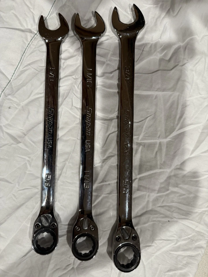 Snap On Ratchet Wrench Set Of 3 -3/4,11/16,5/8 - Image 3 of 4