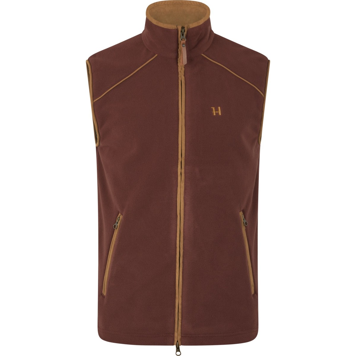 New! Härkila Fleece Vest Sandhem 200 Burgundy Polartec