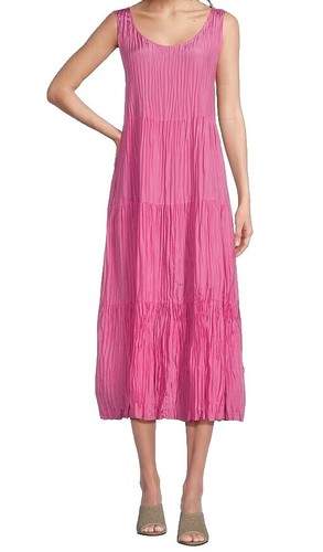 eileen fisher square neck silk dress EILEEN FISHER Organic-Linen Square-Neck Dress