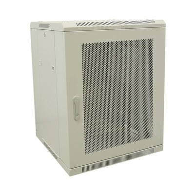 18U Server Rack Datenschrank 600x600 Bodenschrankgehäuse - grau. vorgefertigt
