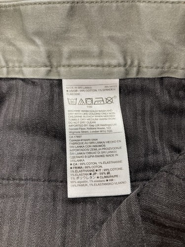 Banana Republic Green Flat Front Chino Emerson Short Mens 34 - 第 5/11 張圖片