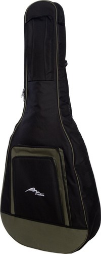 DE Gitarrentasche für akustische gitarre Tasche Premium 4/4 M-case Grün - Picture 4 of 7